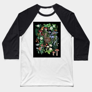 Rabbit Strawberry Garden Baseball T-Shirt